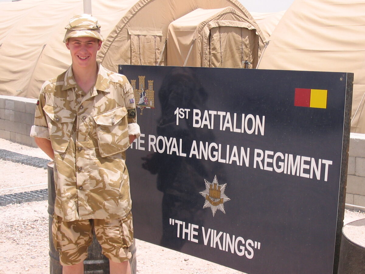 Operation TELIC 6 in 2005. 1st Battalion, Royal Anglian Regiment.