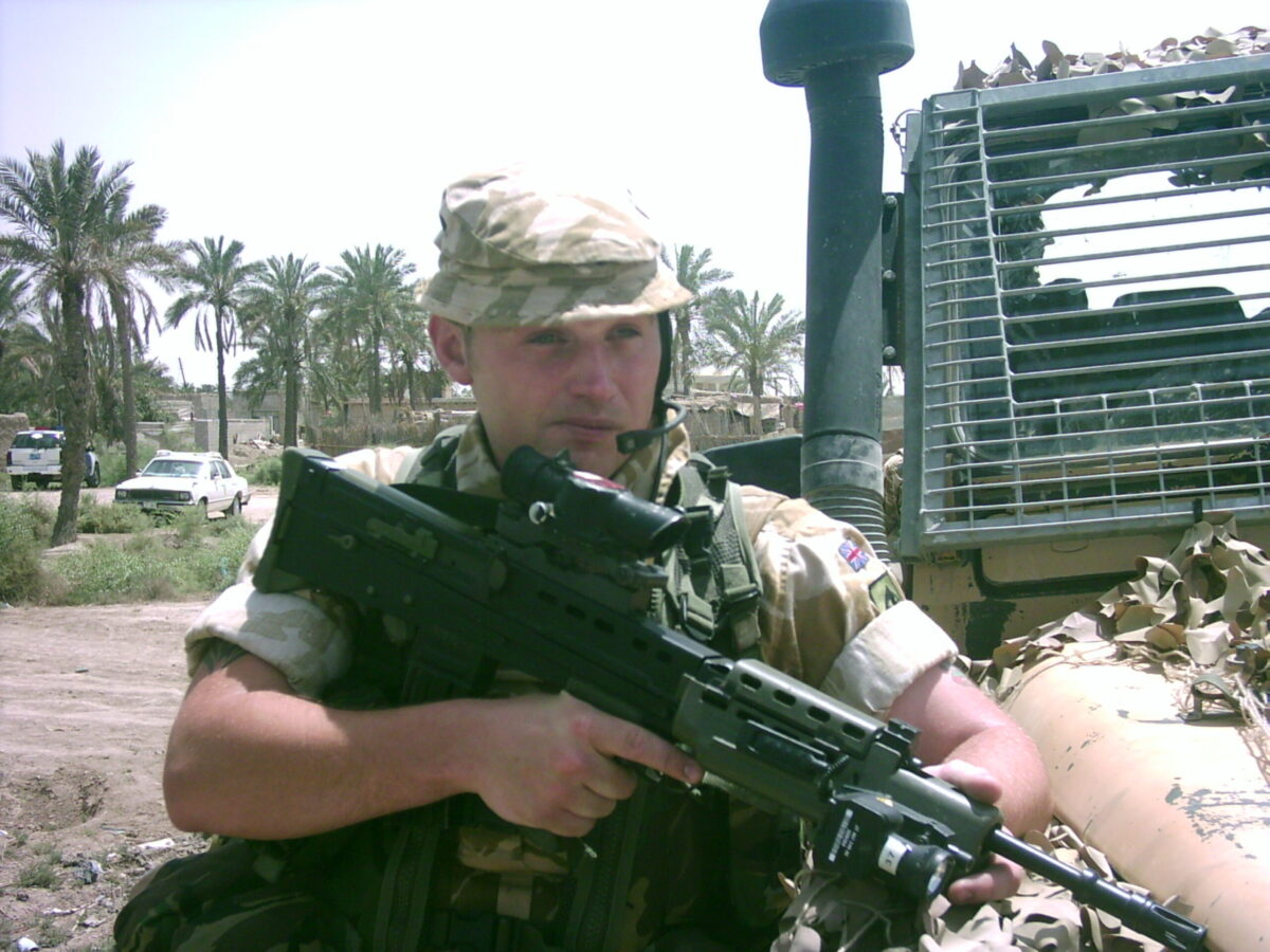 Operation TELIC 6 in 2005. 1st Battalion, Royal Anglian Regiment. 