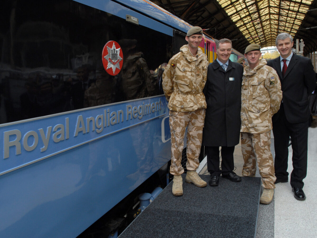Royal Anglian Regiment Train Naming Ceremony 2007