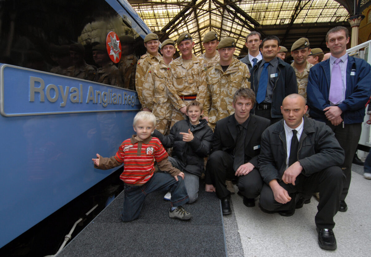 Royal Anglian Regiment Train Naming Ceremony 2007.
