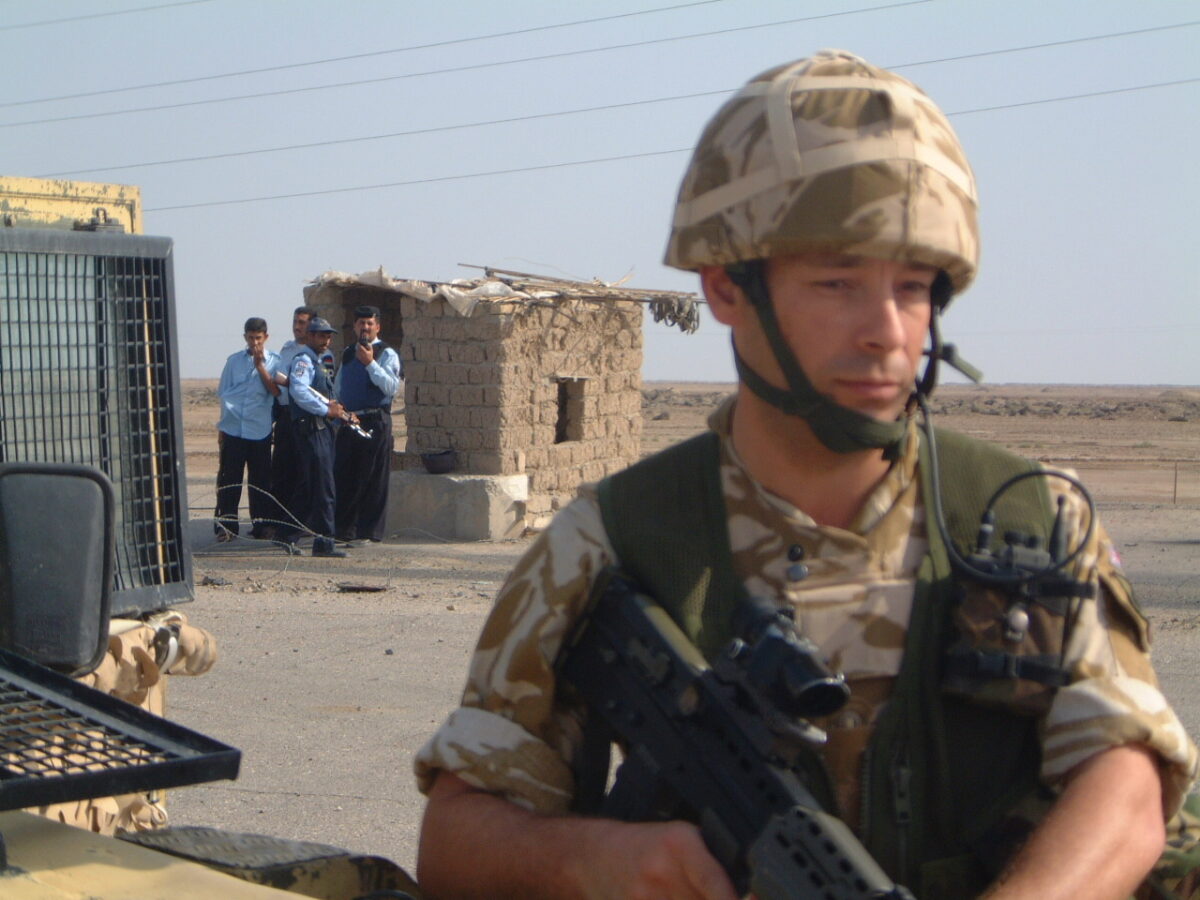 Operation TELIC 6 in 2005. 1st Battalion, Royal Anglian Regiment.