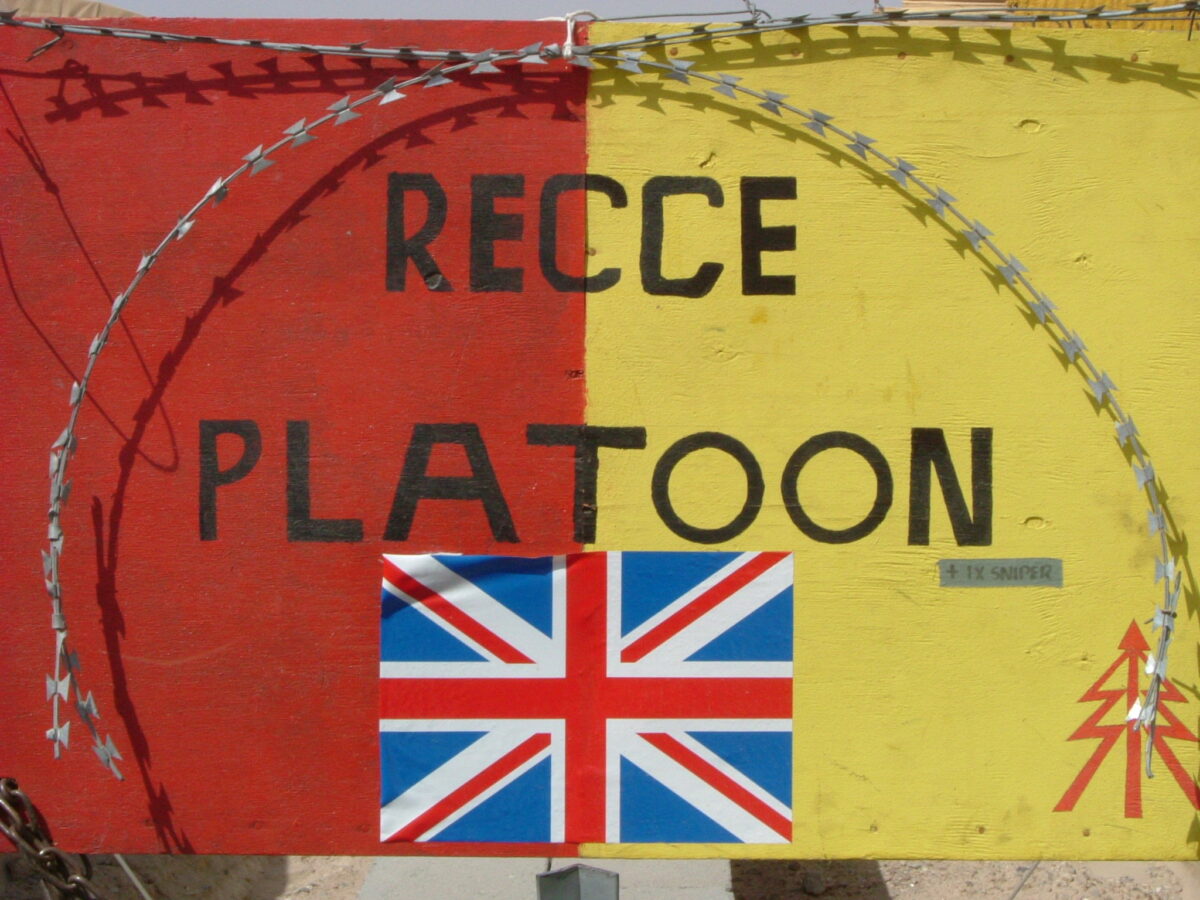 Operation TELIC 6 in 2005. 1st Battalion, Royal Anglian Regiment.