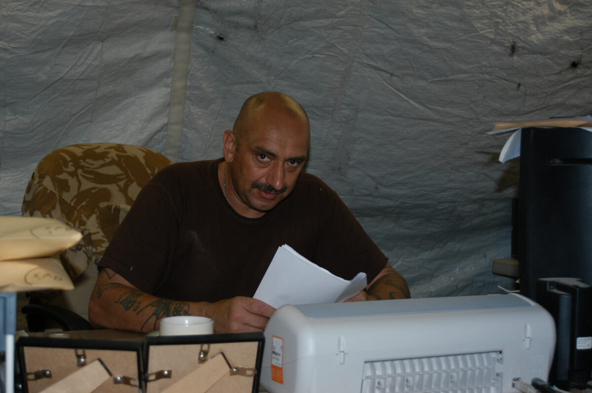 Operation TELIC 6 in 2005. 1st Battalion, Royal Anglian Regiment.