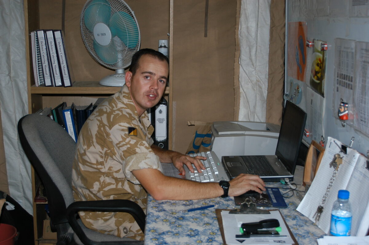 Operation TELIC 6 in 2005. 1st Battalion, Royal Anglian Regiment.