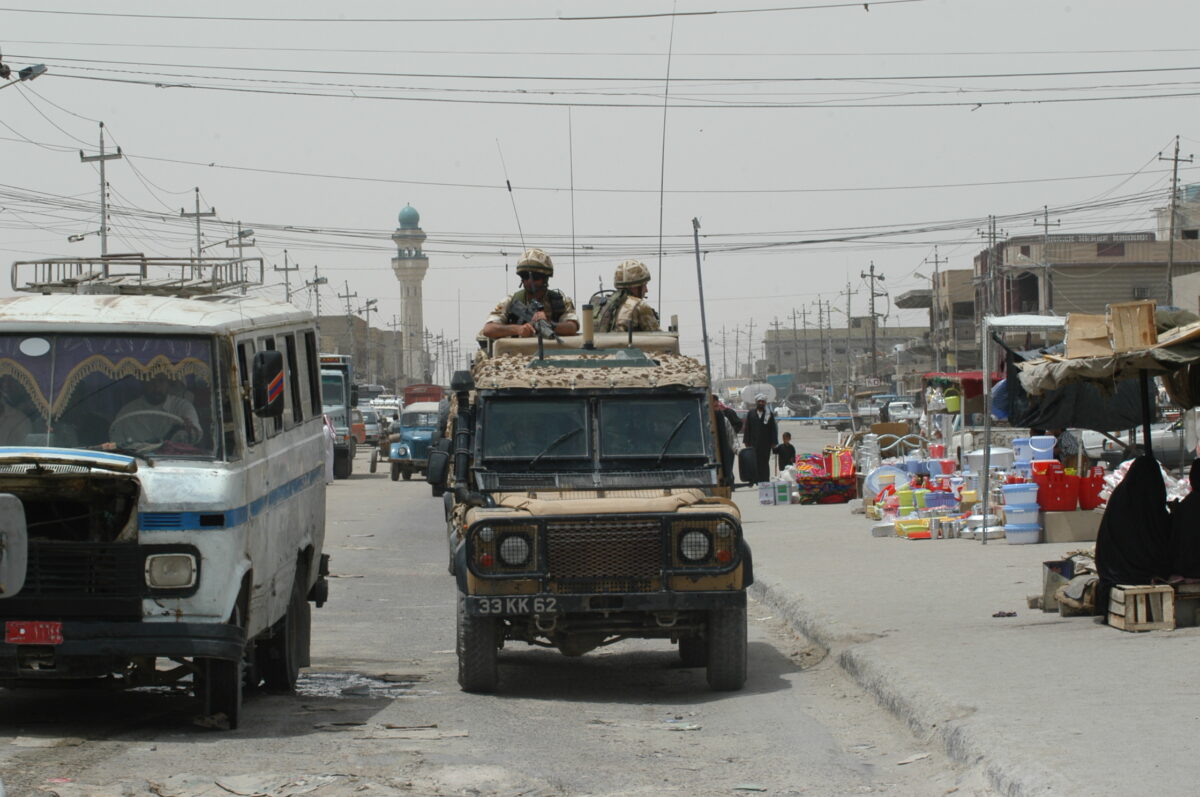 Operation TELIC 6 in 2005. 1st Battalion, Royal Anglian Regiment.