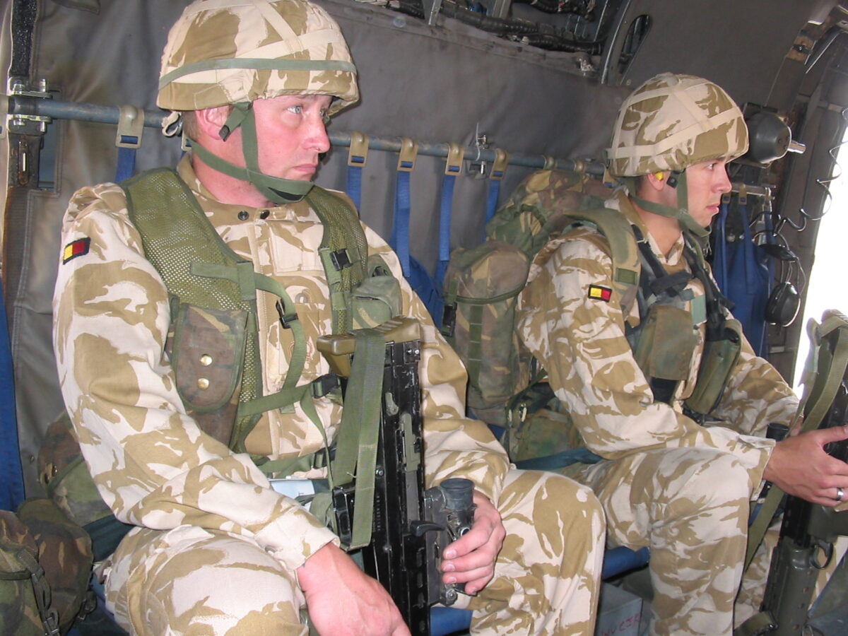 Operation TELIC 6 in 2005. 1st Battalion, Royal Anglian Regiment.