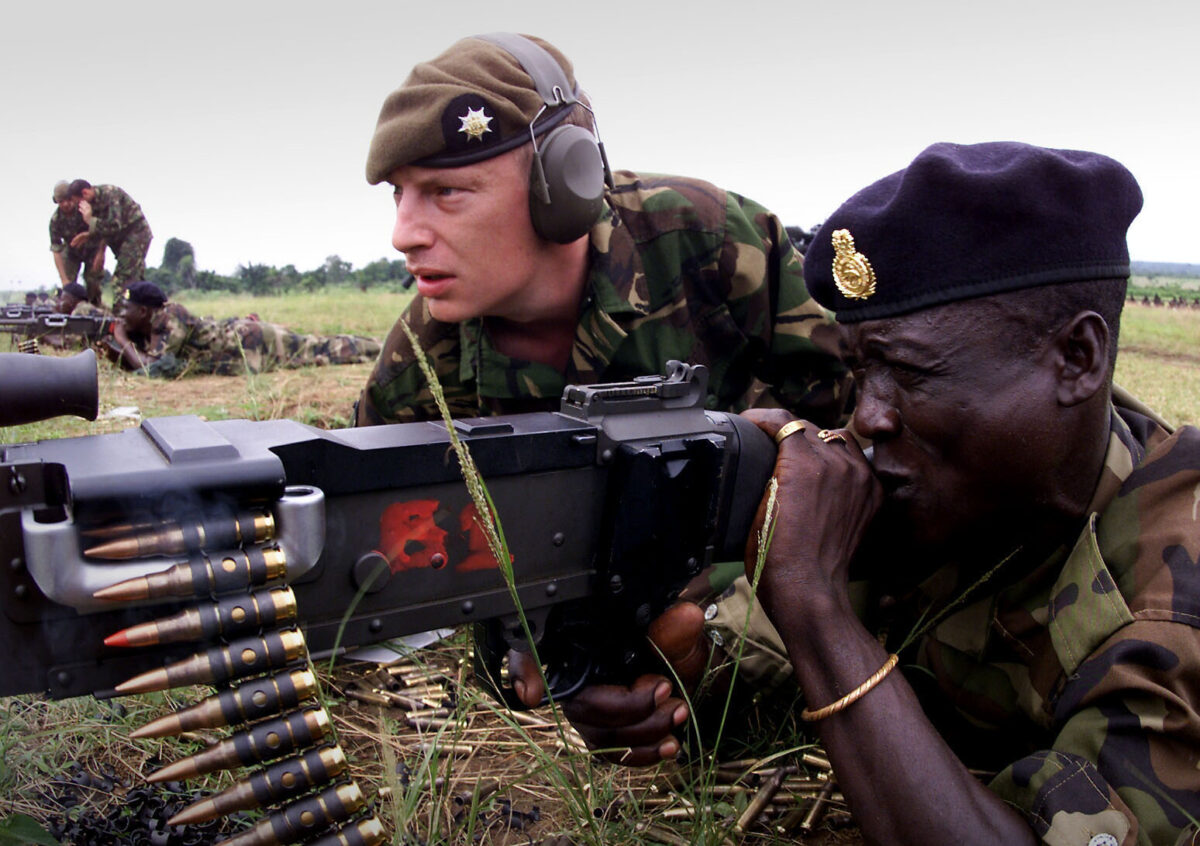 2nd Battalion Royal Anglian Regiment Sierra Leone.