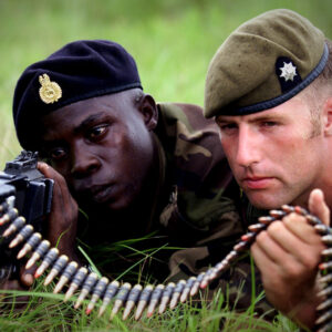 2nd Battalion Royal Anglian Regiment Sierra Leone in 2000.