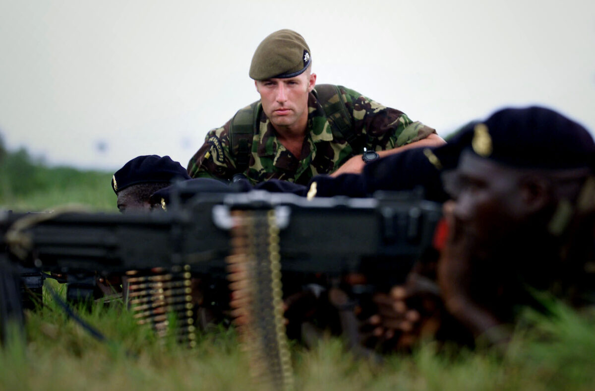2nd Battalion Royal Anglian Regiment Sierra Leone in 2000.