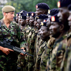 2nd Battalion Royal Anglian Regiment Sierra Leone in 2000.