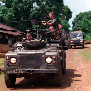 2nd Battalion Royal Anglian Regiment Sierra Leone in 2000.
