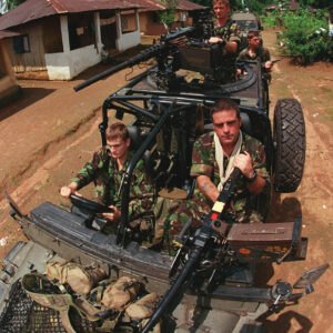 2nd Battalion Royal Anglian Regiment Sierra Leone in 2000.