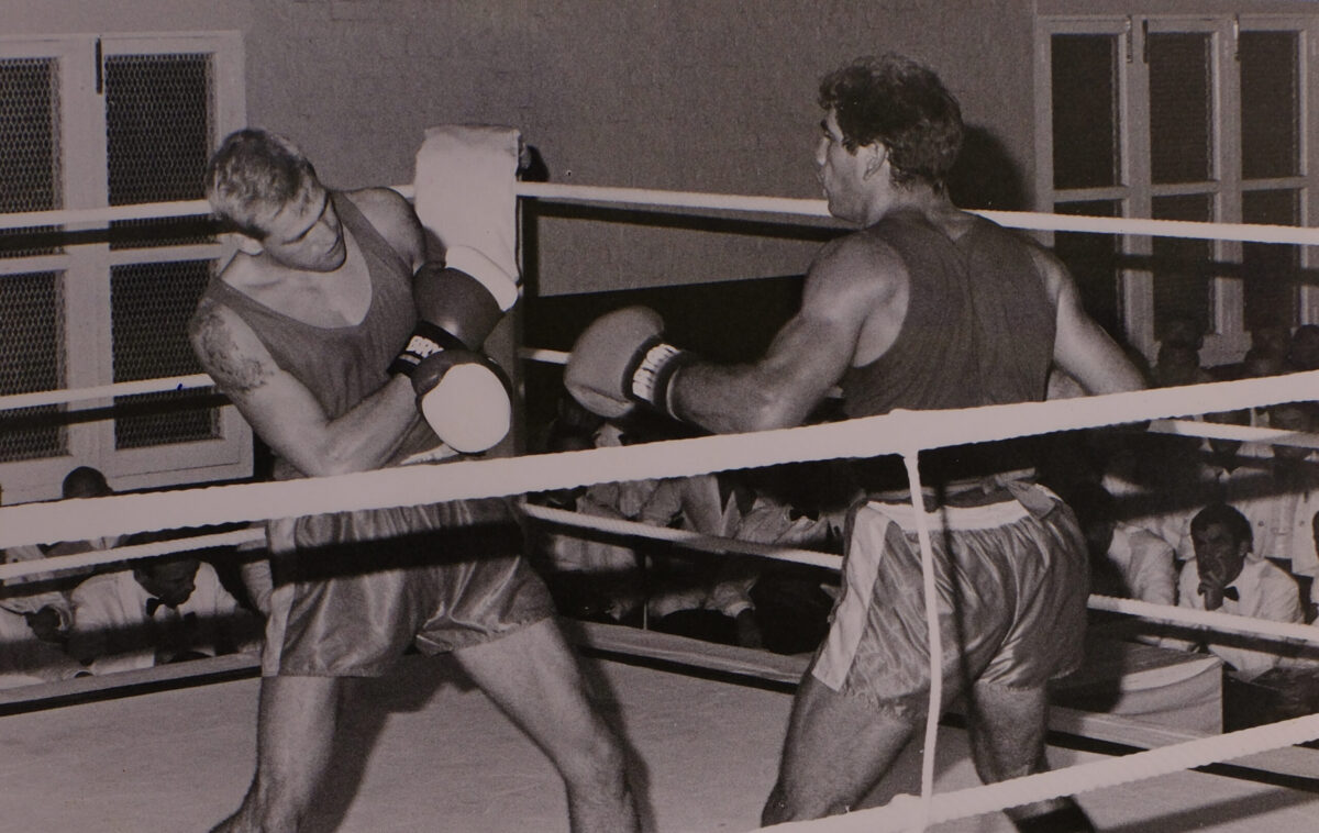 1st Battallion Royal Anglian Regiment Londonderry. Boxing versus The Green Howards.