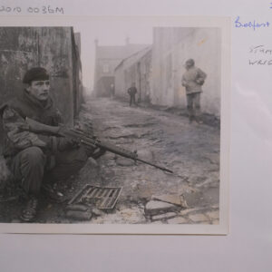 3rd Battalion Royal Anglian Regiment in Belfast on patrol. Stumpy Wright. 1972. 3rd Battalion Royal Anglian Regiment in Belfast on patrol. Stumpy Wright. 1972.