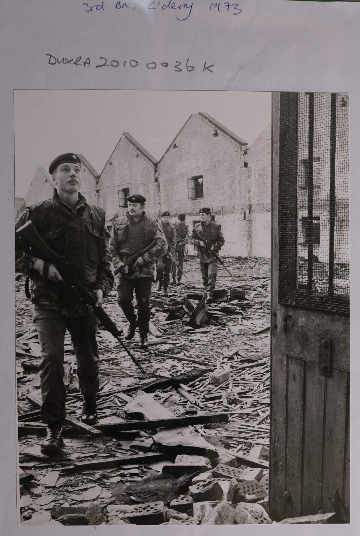 3rd Battalion Royal Anglian Regiment in Belfast on patrol. 1972