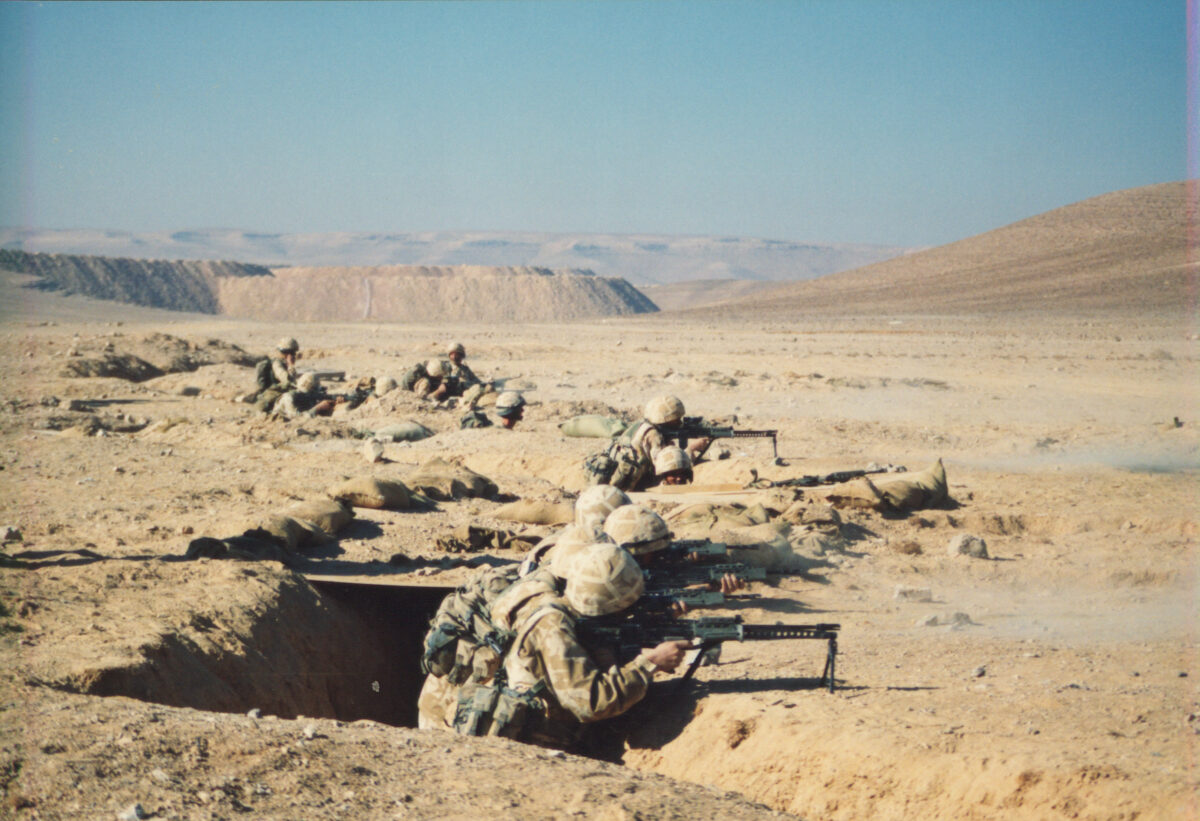 2nd Battalion Royal Anglian Regiment Jordan 1999.