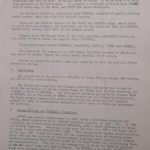 Cyprus Brief No1 British Army