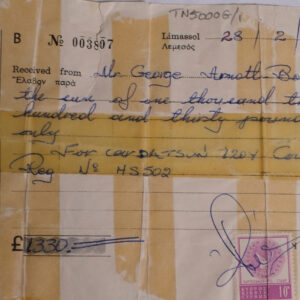 Limassol Cyprus receipt