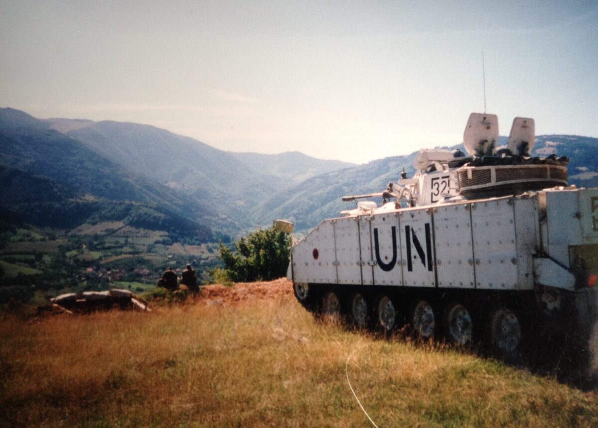 2nd Battalion Royal Anglian Regiment deployed to Bosnia in April 1994
