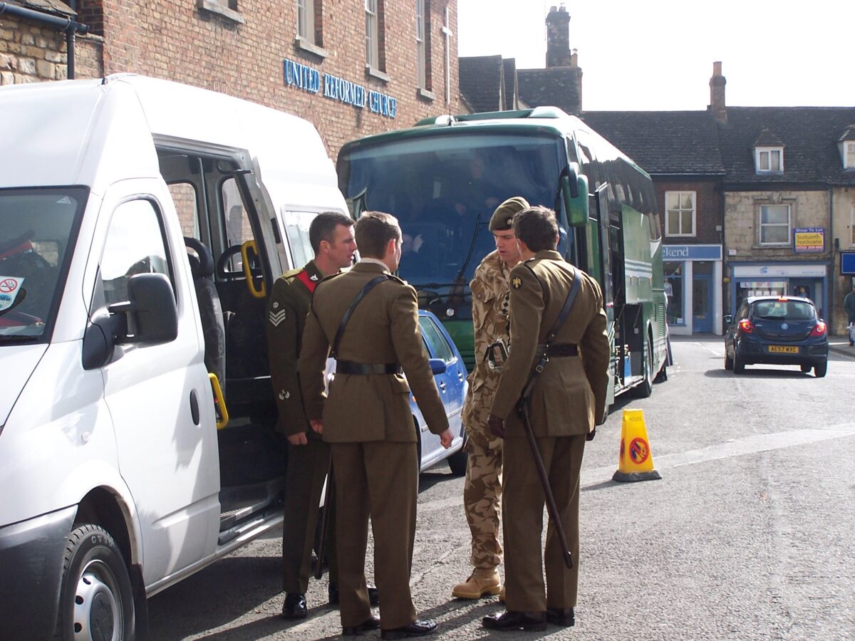 Royal Anglian Regiment Freedom Parade Stamford in 2012.