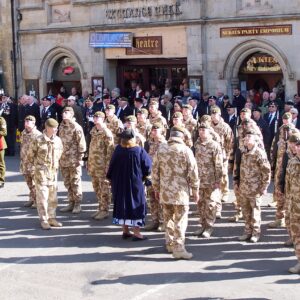 Royal Anglian Regiment Freedom Parade Stamford in 2012. Royal Anglian Regiment Freedom Parade Stamford in 2012.