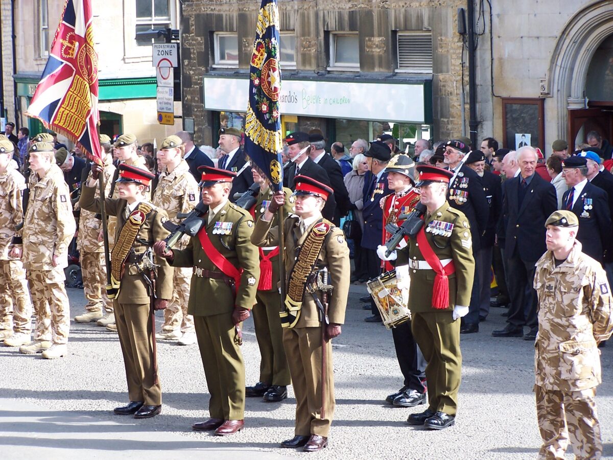 Royal Anglian Regiment Freedom parade Stamford 2012