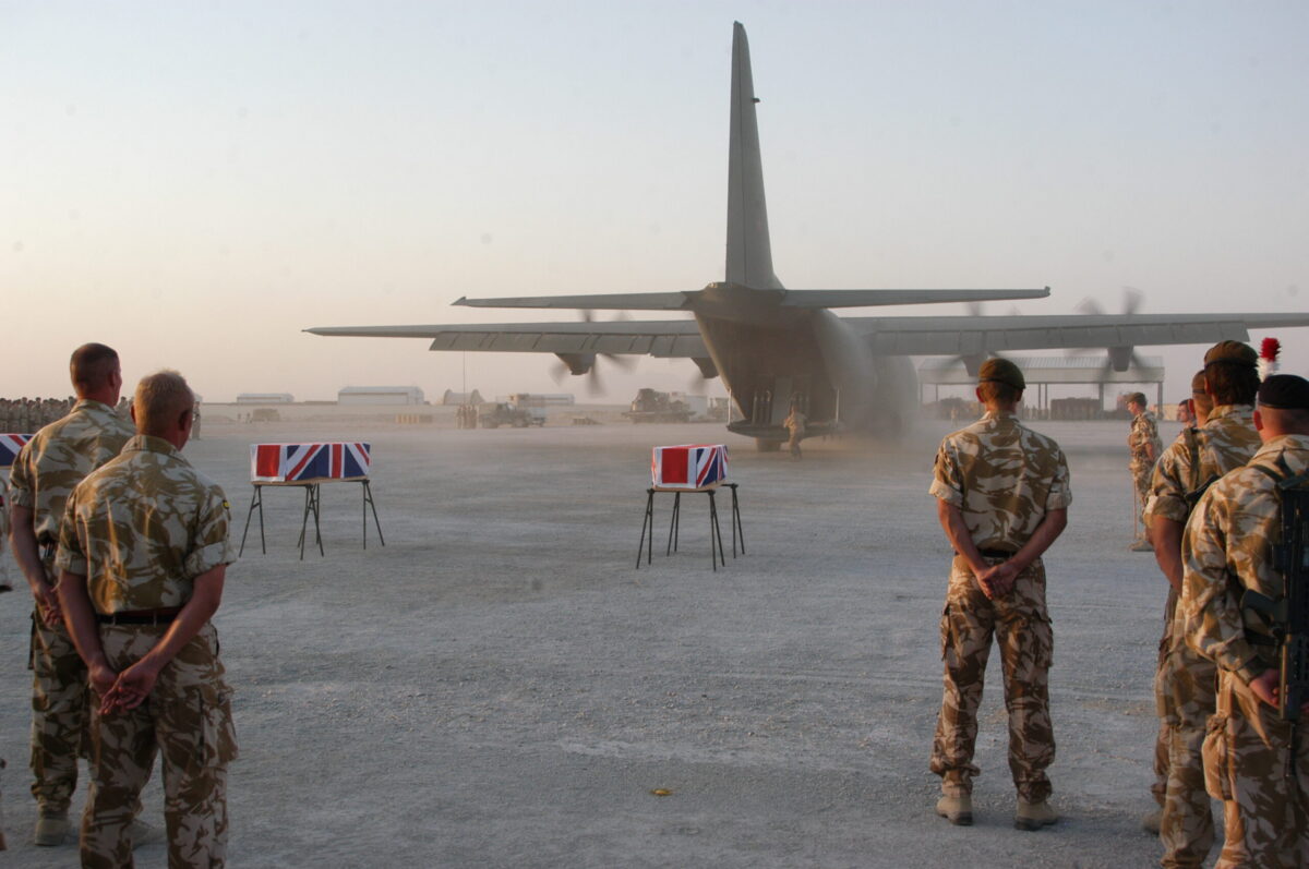 Privates Aaron James McClure, Robert Graham Foster and John Thrumble from 1st Battalion The Royal Anglian Regiment who were killed in Afghanistan on Thursday 23 August 2007.