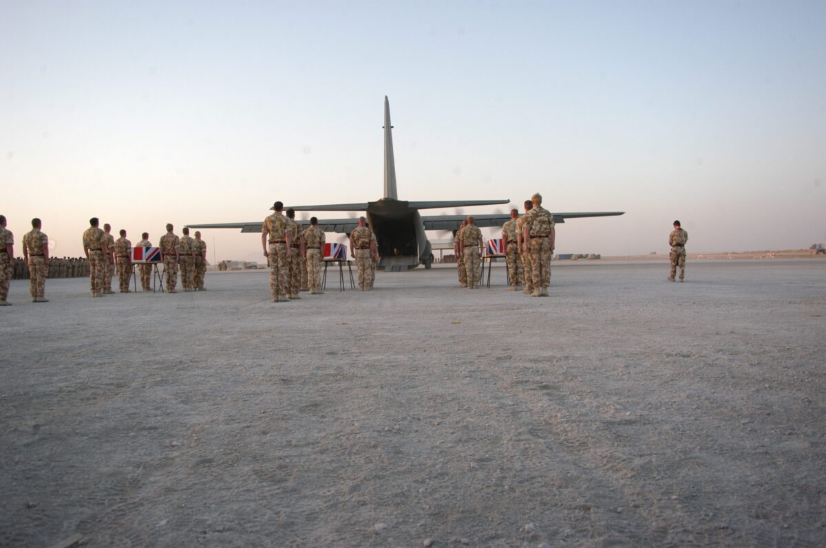 Privates Aaron James McClure, Robert Graham Foster and John Thrumble from 1st Battalion The Royal Anglian Regiment who were killed in Afghanistan on Thursday 23 August 2007.
