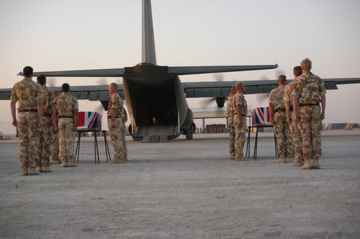 Privates Aaron James McClure, Robert Graham Foster and John Thrumble from 1st Battalion The Royal Anglian Regiment who were killed in Afghanistan on Thursday 23 August 2007.