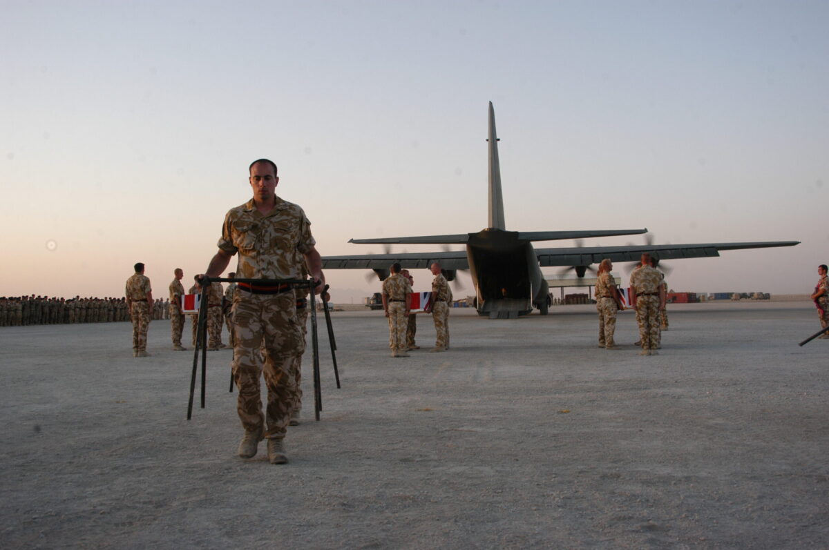 Privates Aaron James McClure, Robert Graham Foster and John Thrumble from 1st Battalion The Royal Anglian Regiment who were killed in Afghanistan on Thursday 23 August 2007.