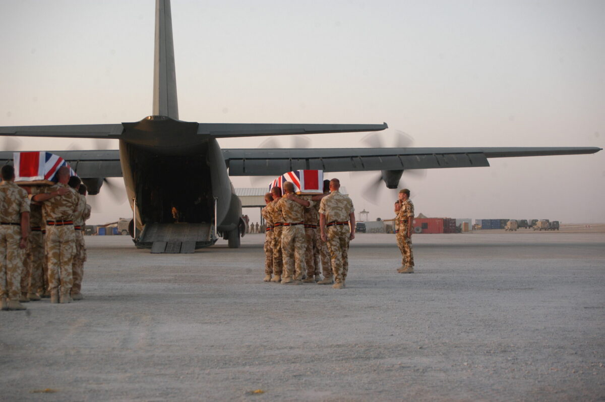 Privates Aaron James McClure, Robert Graham Foster and John Thrumble from 1st Battalion The Royal Anglian Regiment who were killed in Afghanistan on Thursday 23 August 2007.
