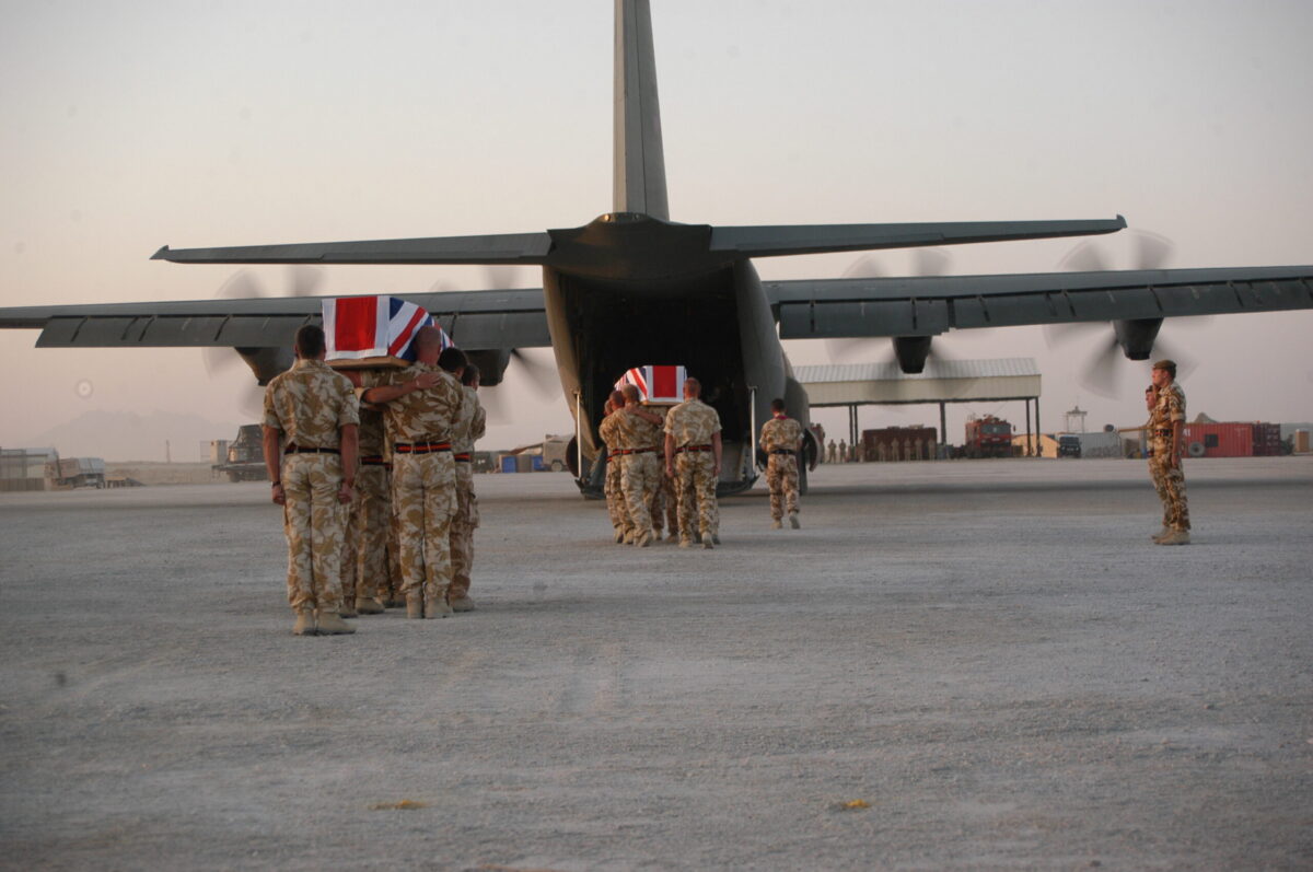 Privates Aaron James McClure, Robert Graham Foster and John Thrumble from 1st Battalion The Royal Anglian Regiment who were killed in Afghanistan on Thursday 23 August 2007.