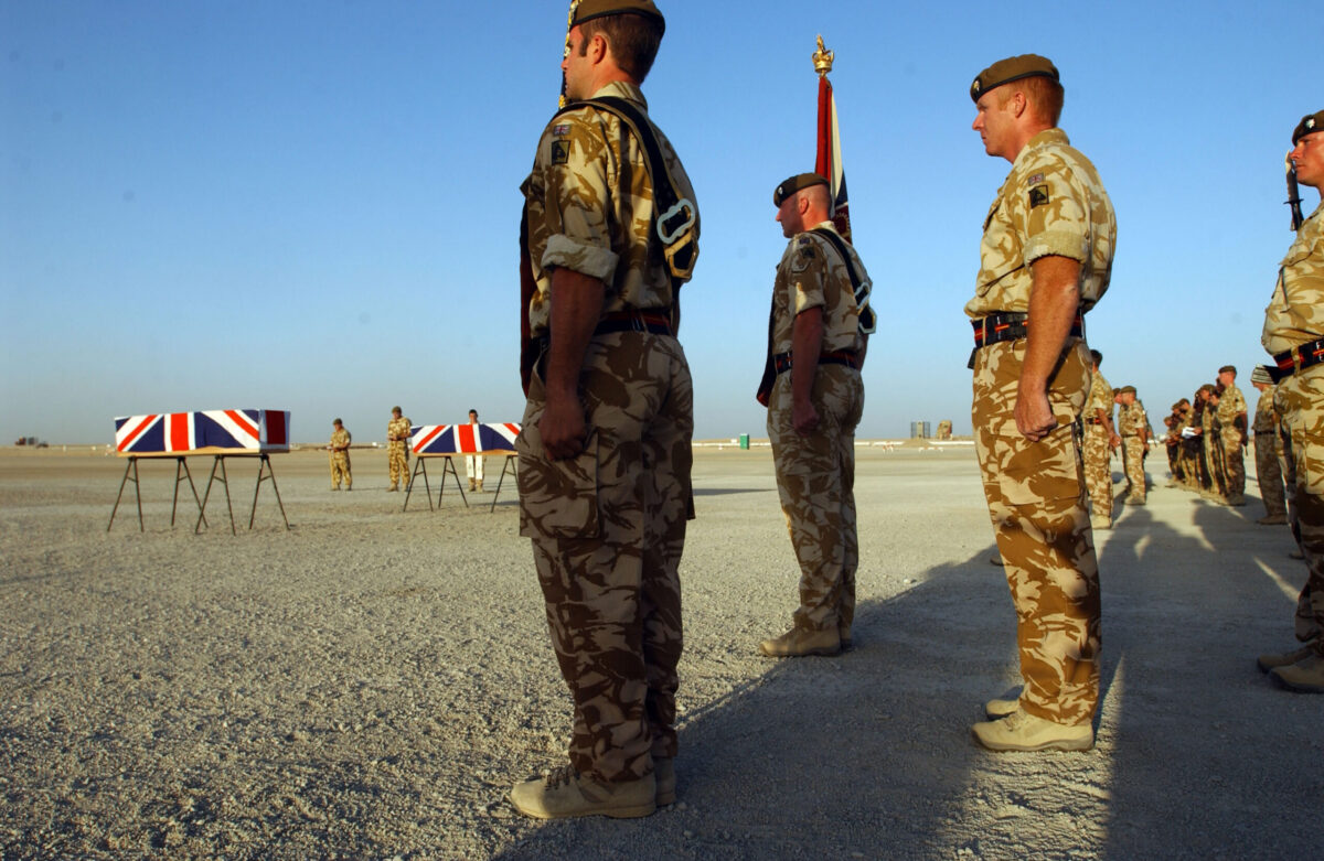Service of Repatriation Captain Dave Hicks & Private Tony Rawson 1st Battalion The Royal Anglian Regiment