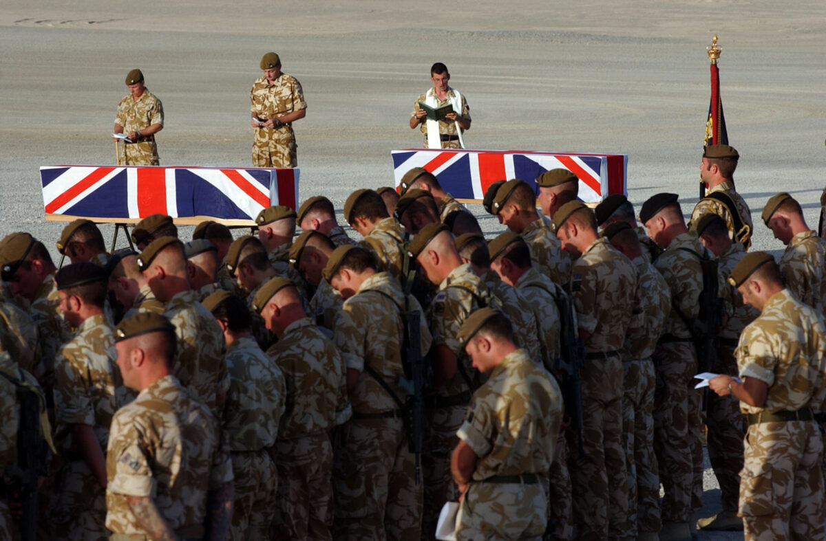 Service of Repatriation Captain Dave Hicks & Private Tony Rawson 1st Battalion The Royal Anglian Regiment