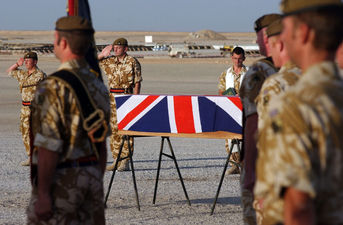 Service of Repatriation Captain Dave Hicks & Private Tony Rawson 1st Battalion The Royal Anglian Regiment