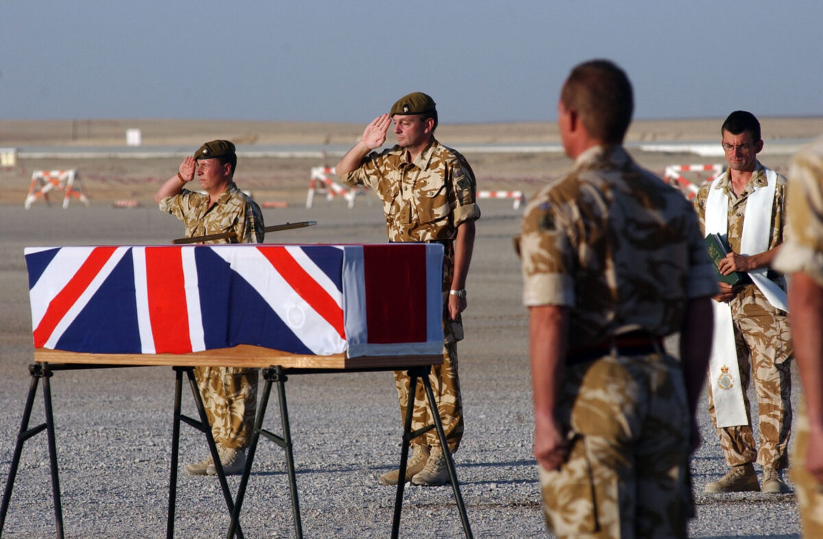 Service of Repatriation Captain Dave Hicks & Private Tony Rawson 1st Battalion The Royal Anglian Regiment