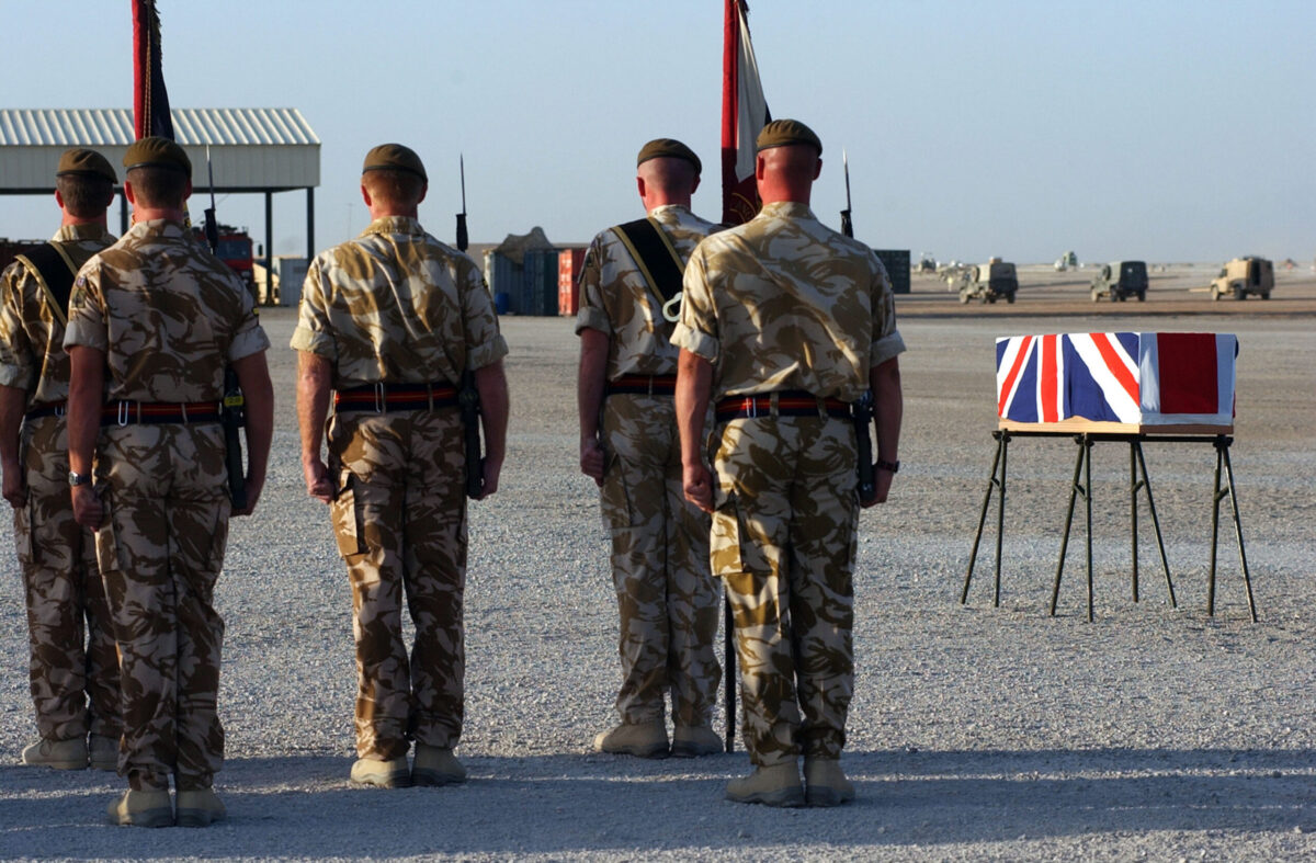 Service of Repatriation Captain Dave Hicks & Private Tony Rawson 1st Battalion The Royal Anglian Regiment