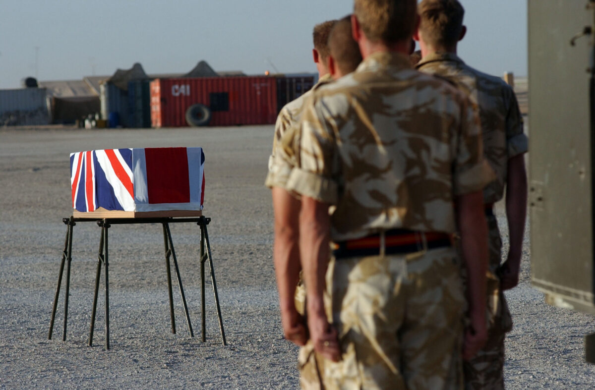 Service of Repatriation Captain Dave Hicks & Private Tony Rawson 1st Battalion The Royal Anglian Regiment