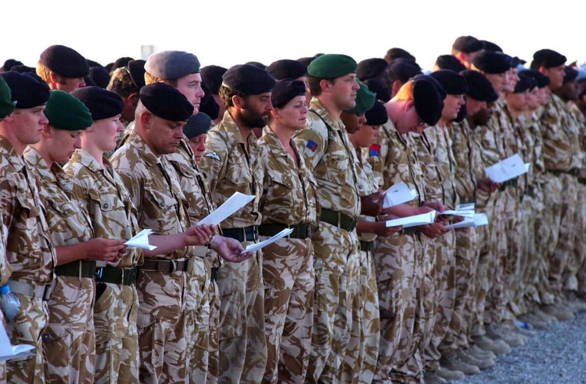 Service of Repatriation Captain Dave Hicks & Private Tony Rawson 1st Battalion The Royal Anglian Regiment