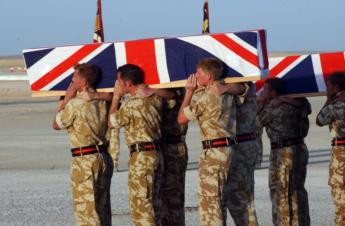 Service of Repatriation Captain Dave Hicks & Private Tony Rawson 1st Battalion The Royal Anglian Regiment