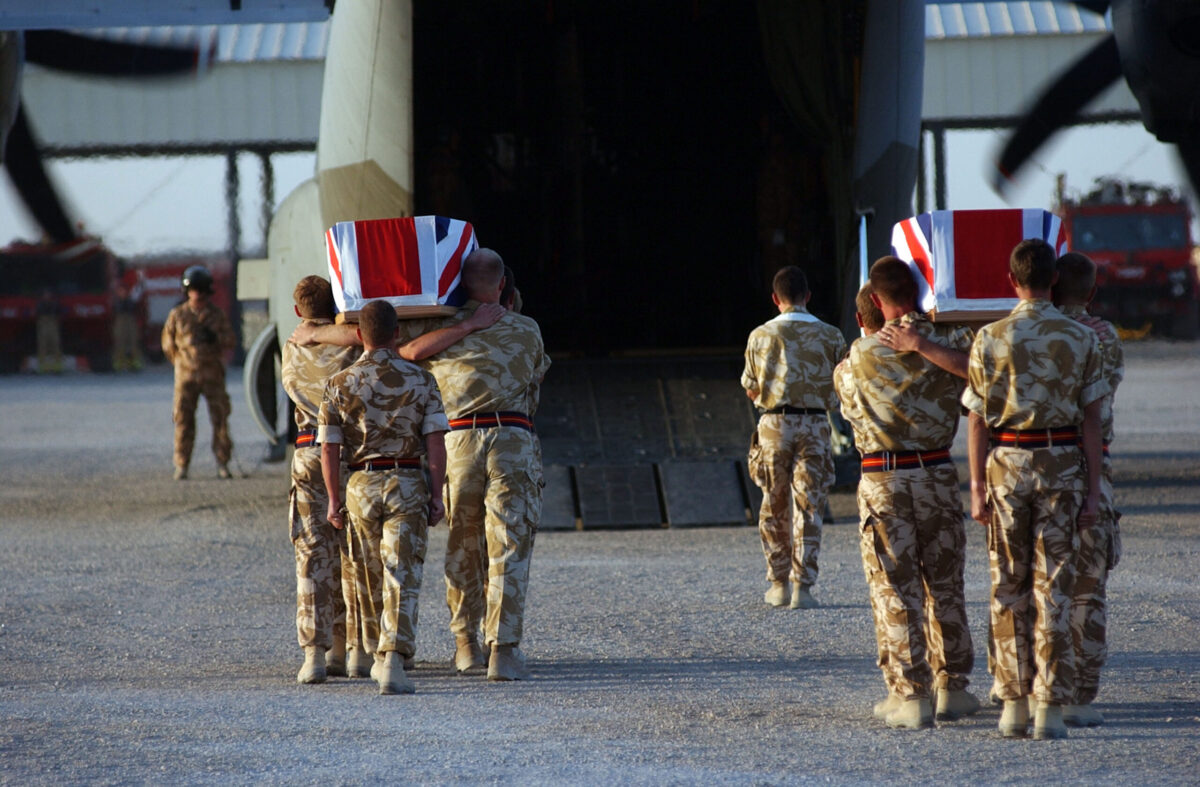 Service of Repatriation Captain Dave Hicks & Private Tony Rawson 1st Battalion The Royal Anglian Regiment