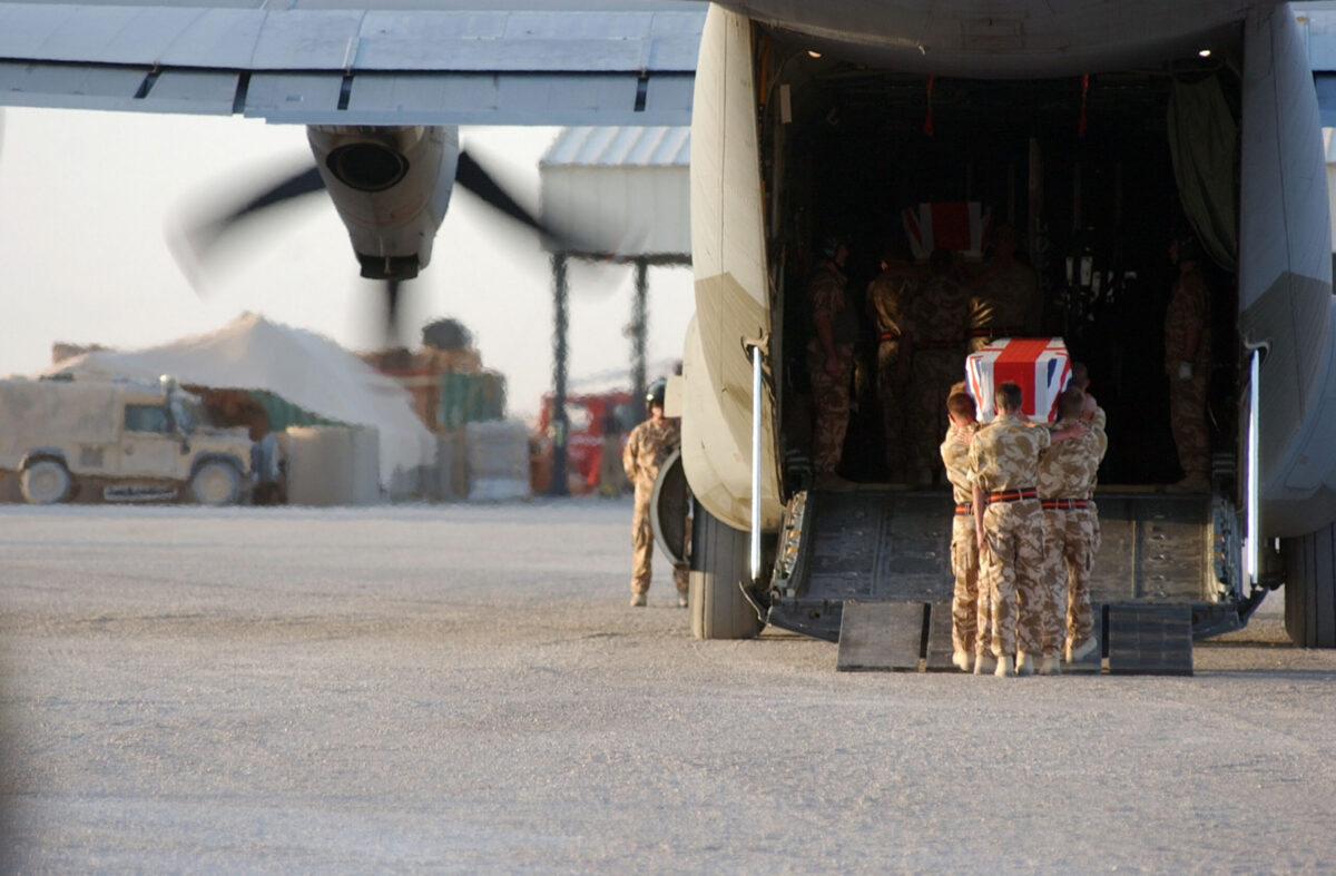 Service of Repatriation Captain Dave Hicks & Private Tony Rawson 1st Battalion The Royal Anglian Regiment