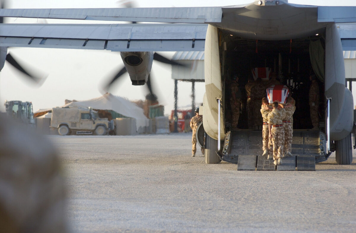 Service of Repatriation Captain Dave Hicks & Private Tony Rawson 1st Battalion The Royal Anglian Regiment