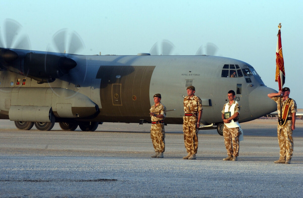Service of Repatriation Captain Dave Hicks & Private Tony Rawson 1st Battalion The Royal Anglian Regiment