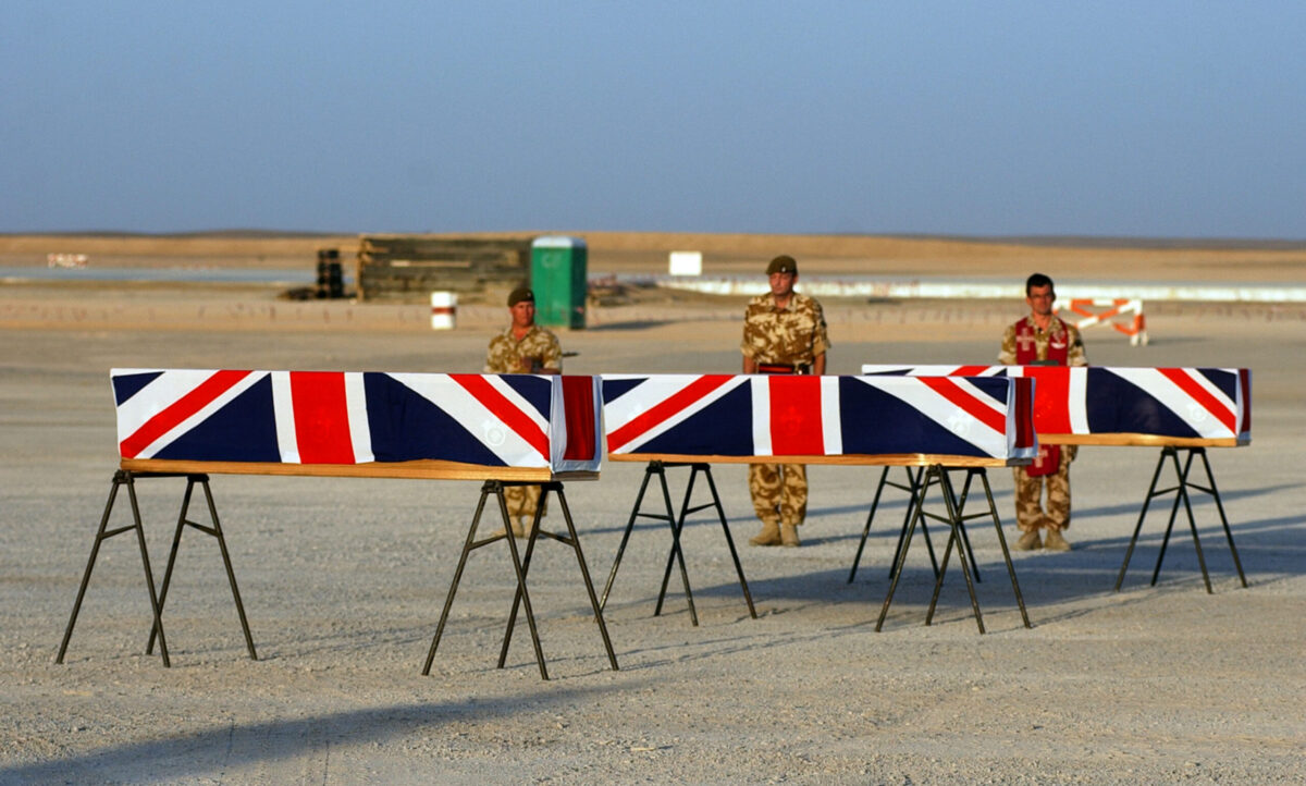 Privates Aaron James McClure, Robert Graham Foster and John Thrumble from 1st Battalion The Royal Anglian Regiment who were killed in Afghanistan on Thursday 23 August 2007.