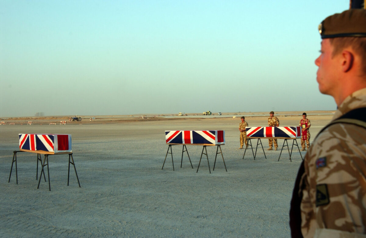 Privates Aaron James McClure, Robert Graham Foster and John Thrumble from 1st Battalion The Royal Anglian Regiment who were killed in Afghanistan on Thursday 23 August 2007.