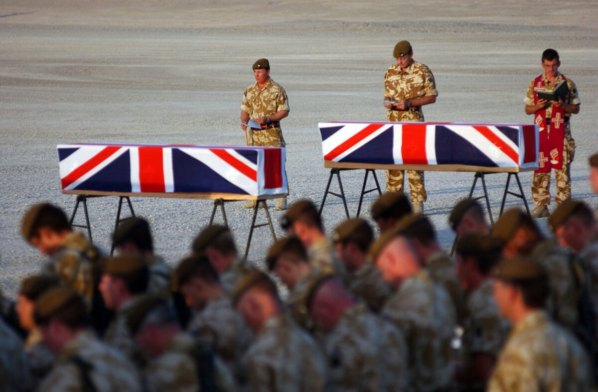 Privates Aaron James McClure, Robert Graham Foster and John Thrumble from 1st Battalion The Royal Anglian Regiment who were killed in Afghanistan on Thursday 23 August 2007.