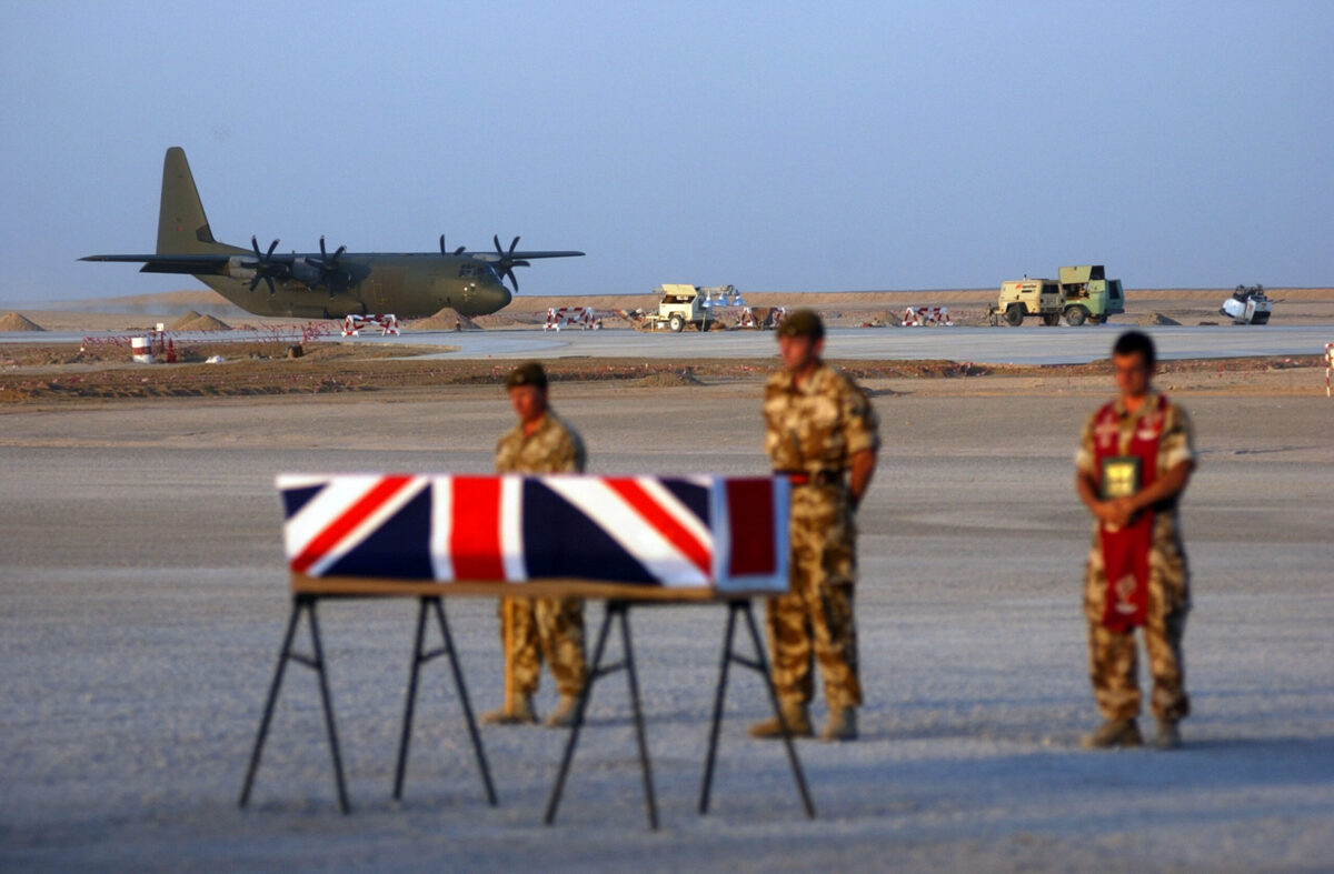 Privates Aaron James McClure, Robert Graham Foster and John Thrumble from 1st Battalion The Royal Anglian Regiment who were killed in Afghanistan on Thursday 23 August 2007.