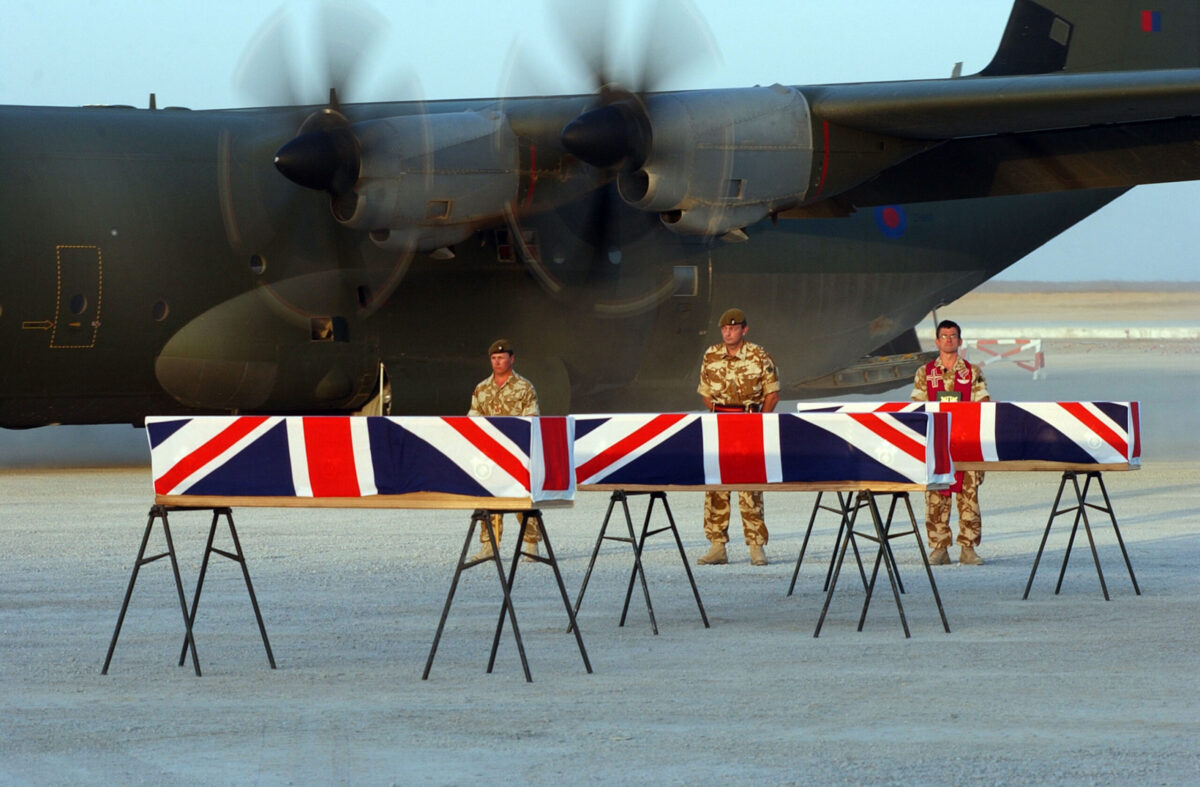 Privates Aaron James McClure, Robert Graham Foster and John Thrumble from 1st Battalion The Royal Anglian Regiment who were killed in Afghanistan on Thursday 23 August 2007.