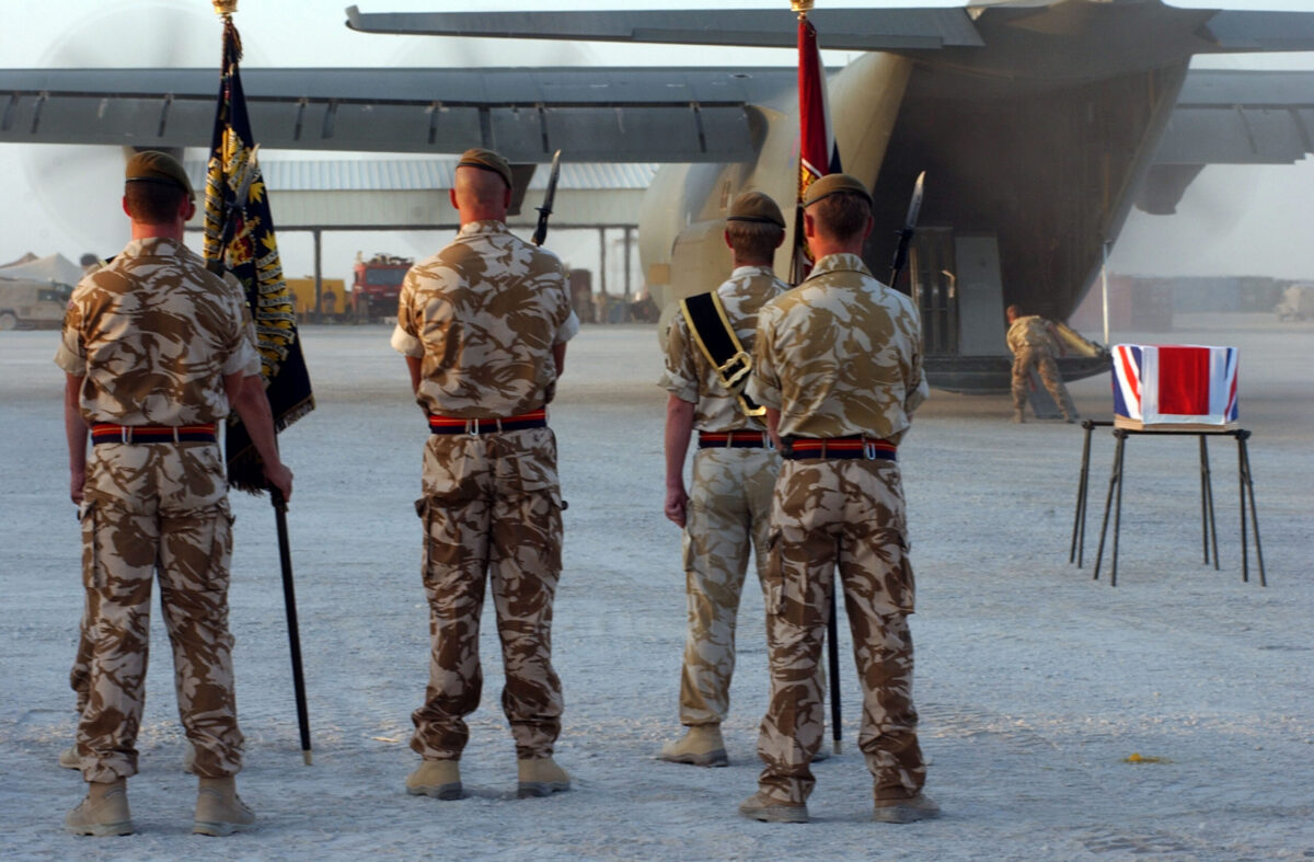 Privates Aaron James McClure, Robert Graham Foster and John Thrumble from 1st Battalion The Royal Anglian Regiment who were killed in Afghanistan on Thursday 23 August 2007.